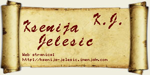 Ksenija Jelesić vizit kartica